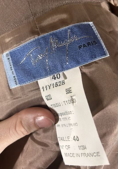THIERRY MUGLER 
Ensemble en lin et laine...