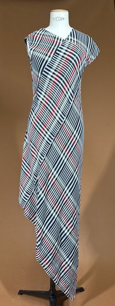 PORTS 1961 
Robe longue stretch imprimé tartan...