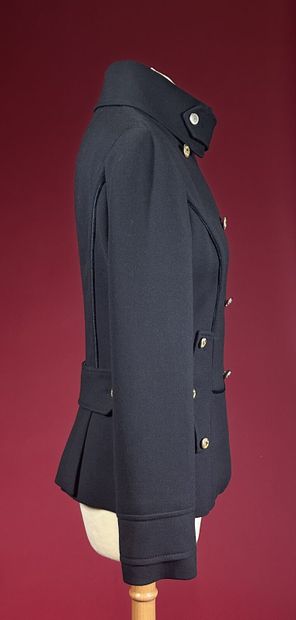 DOLCE GABBANA 
Caban officier en crêpe de...