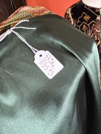 ETRO
Robe longue en velours imprimé de rayure...
