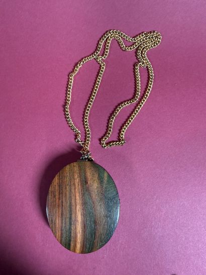 SYLVIA TOLLEDANO (?)
Pendentif plaque bois...
