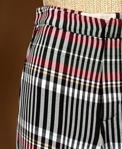 PORTS 1961 
Robe longue stretch imprimé tartan...