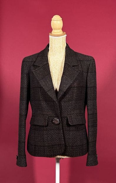 CHANEL, automne 2002
Veste en lainage à carreaux...
