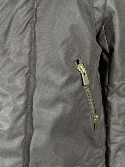 GIVENCHY 
Blouson en toile enduite marron...