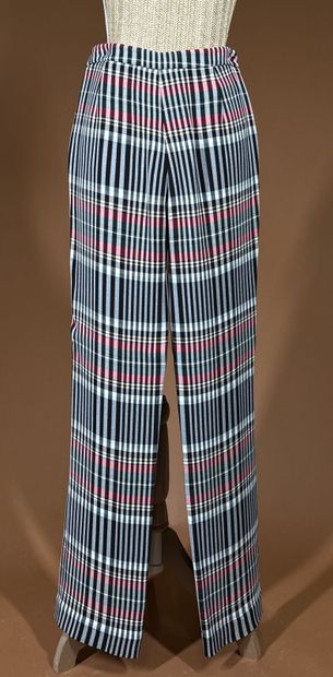 PORTS 1961 
Robe longue stretch imprimé tartan...