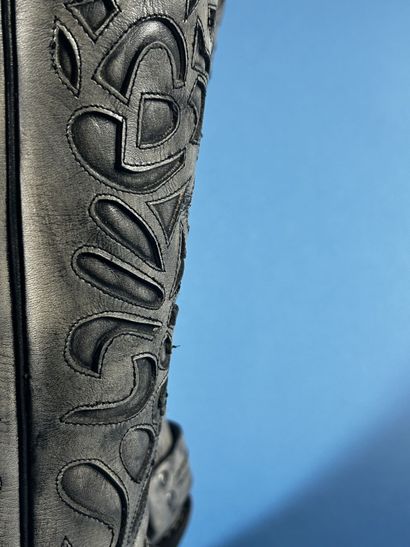 BARBARA BUI 
Paire de bottes santiag à bout...