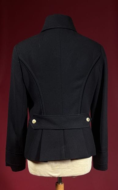 DOLCE GABBANA 
Caban officier en crêpe de...