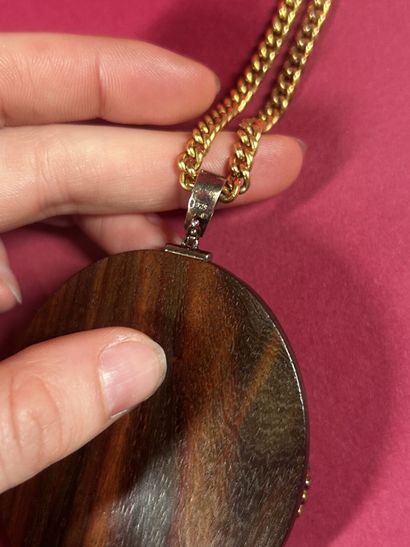 SYLVIA TOLLEDANO (?)
Pendentif plaque bois...