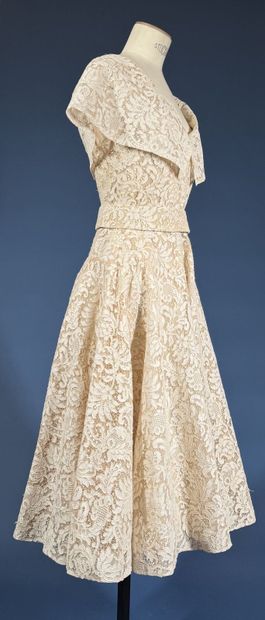 JACQUES GRIFFE Haute couture
Robe en dentelle...