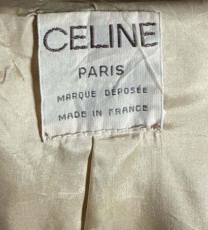CÉLINE 
Trench coat en gabardine beigei,...