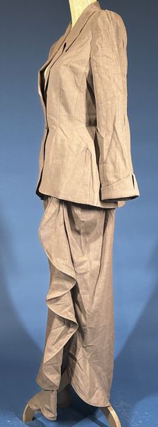 THIERRY MUGLER 
Ensemble en lin et laine...