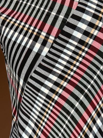 PORTS 1961 
Robe longue stretch imprimé tartan...