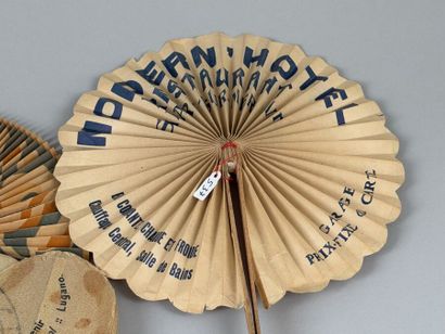 Five promotional fans, France, circa 1920
Paper...