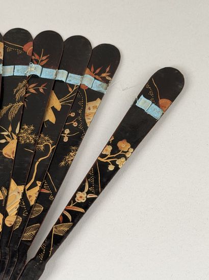 Chinese pagodas, China, 19th century 
Black-lacquered...