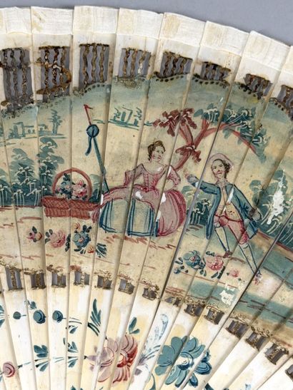 Shades of pink and blue, Europe, circa 1700...