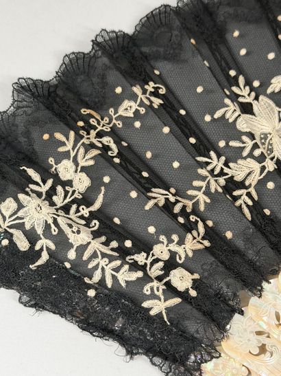 Black and white, Europe, circa 1880 
Folded...