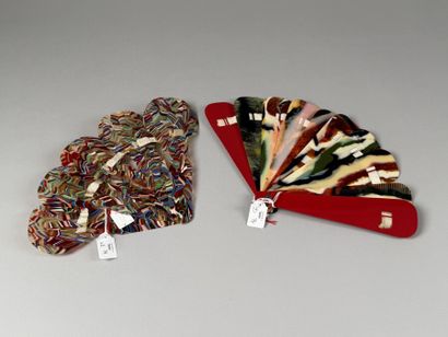 Marbled, Europe, ca. 1950
Two rare and striking...