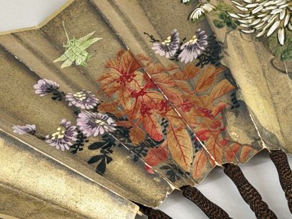 Chrysanthemums and Maple Trees, China, circa...