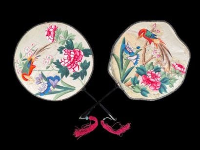 Hand Screens, China, 19th century 
Two hand...