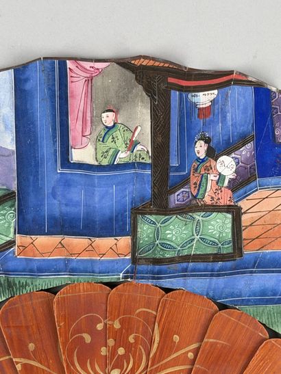 Family Home, China, 19th century 
Folded...