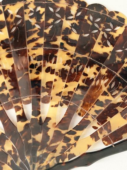 Tortoiseshell folding fan, Asia, early 20th...