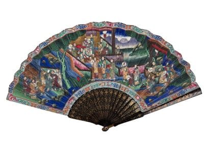 Gathering in the Garden, China, 19th century...
