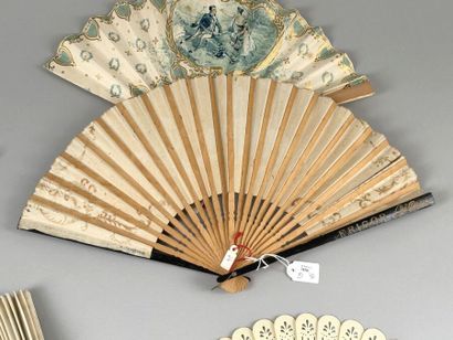 Five promotional fans, Europe, early 20th...