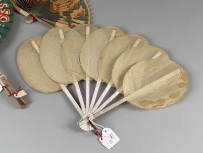Five promotional fans, France, circa 1920
Paper...