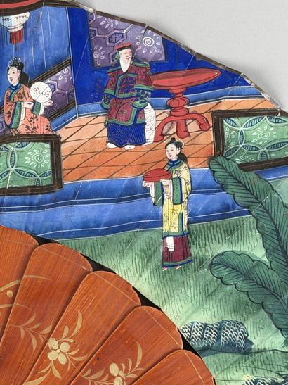 Family Home, China, 19th century 
Folded...