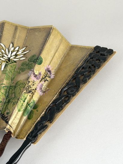 Chrysanthemums and Maple Trees, China, circa...