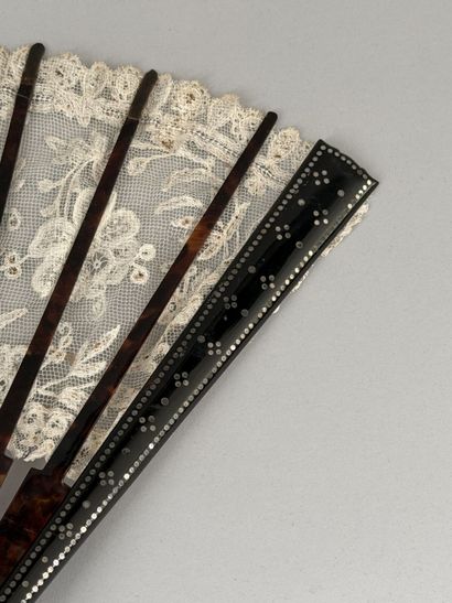 Lace Roses, France, circa 1900
Folded fan;...