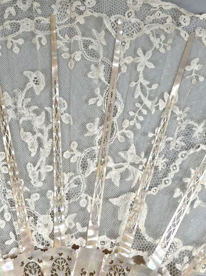 Lace interlacing, Europe, circa 1880–1890
Folded...