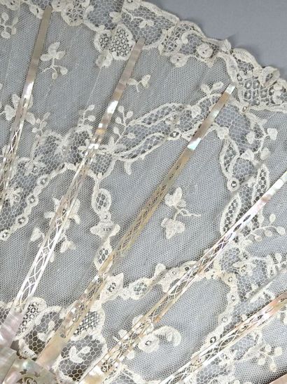 Lace interlacing, Europe, circa 1880–1890
Folded...