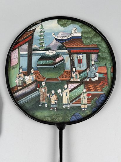 Hand Screens, China, 19th century 
Two hand...