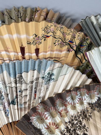 Six promotional fans, France, circa 1920–1940
Folded...