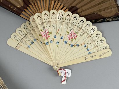 Five promotional fans, Europe, early 20th...