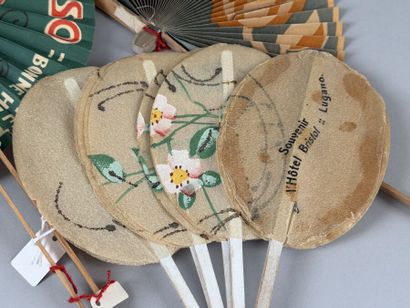 Five promotional fans, France, circa 1920
Paper...