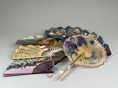 Six advertising fans, France, circa 1920
Paper...