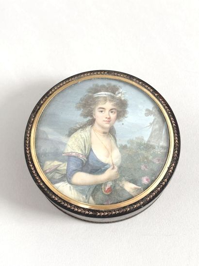 French School, c. 1785
A young woman wearing...