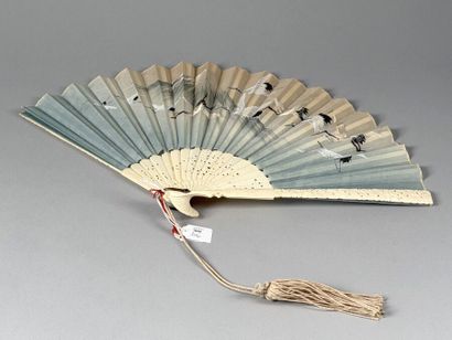 Flying Cranes, Asia, early 20th century 
Folded...