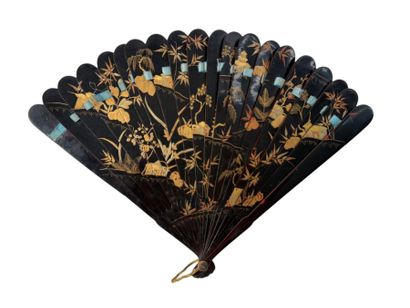 Chinese pagodas, China, 19th century 
Black-lacquered...