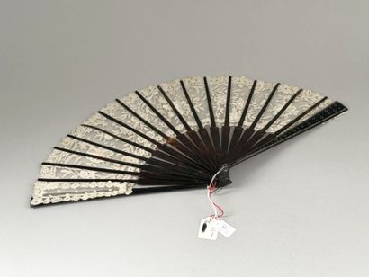 Lace Roses, France, circa 1900
Folded fan;...