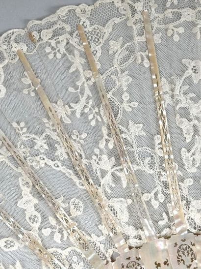 Lace interlacing, Europe, circa 1880–1890
Folded...