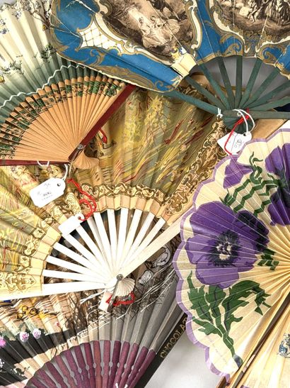 Six advertising fans, France, circa 1920
Paper...