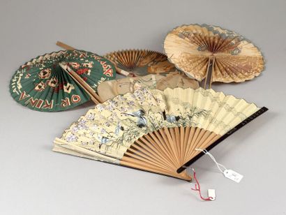 Five promotional fans, France, circa 1920
Paper...