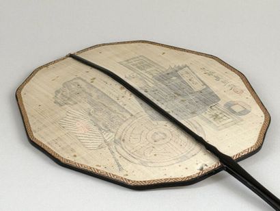 Coins, Books, and Fans, China, circa 1900...