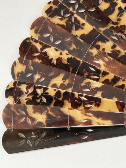 Tortoiseshell folding fan, Asia, early 20th...