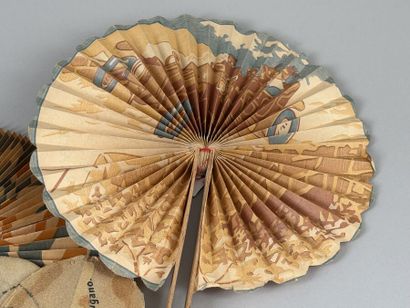 Five promotional fans, France, circa 1920
Paper...