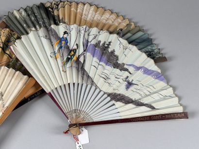 Six promotional fans, France, circa 1920–1940
Folded...