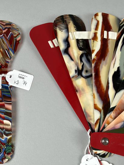 Marbled, Europe, ca. 1950
Two rare and striking...